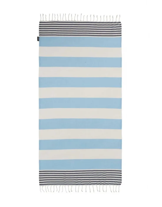 Boreas Soft Blue & Navy Blue Peshtemal