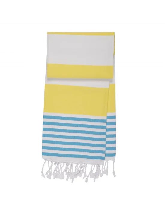 Boreas Yellow & Turquoise Peshtemal