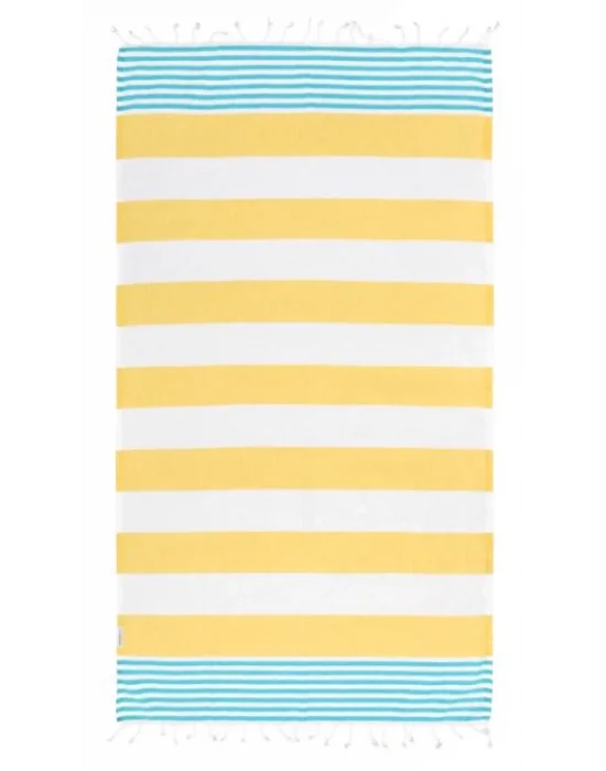 Boreas Yellow & Turquoise Peshtemal
