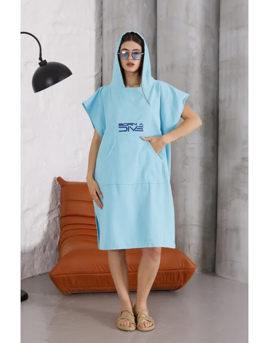 Born 4 Dive Turquoise Poncho