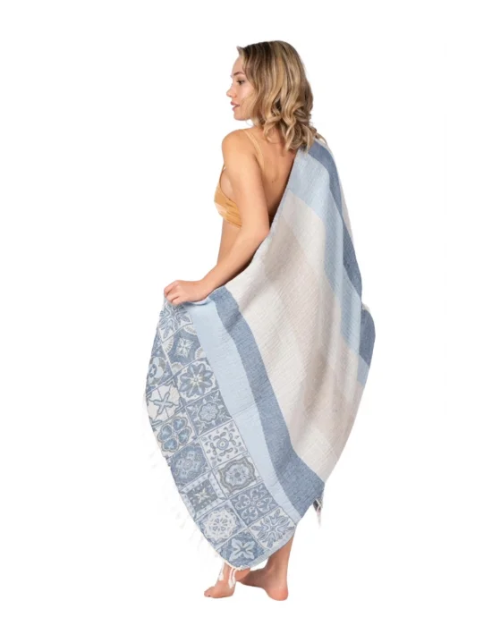 Caria Blue Peshtemal