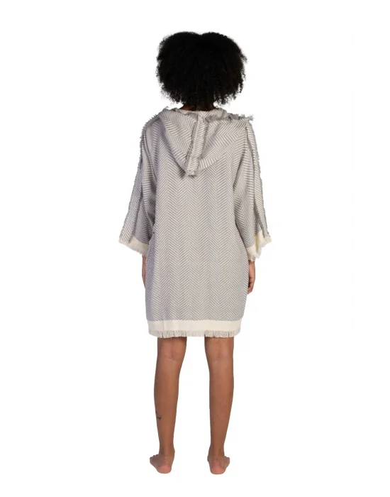 Chevron Grey Bathrobe