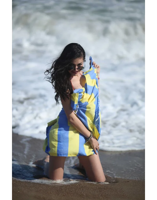 Clotho Blu e Giallo Peshtemal