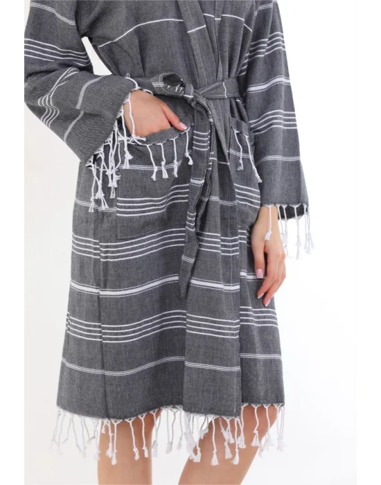 Didyma Black Bathrobe