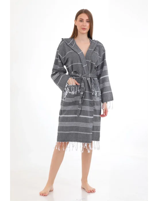 Didyma Black Bathrobe