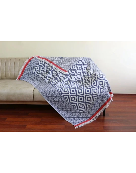 Drop Throw - Blue & Red