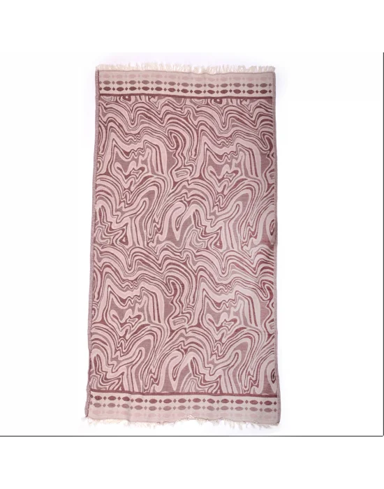 Ebru Burgundy Peshtemal