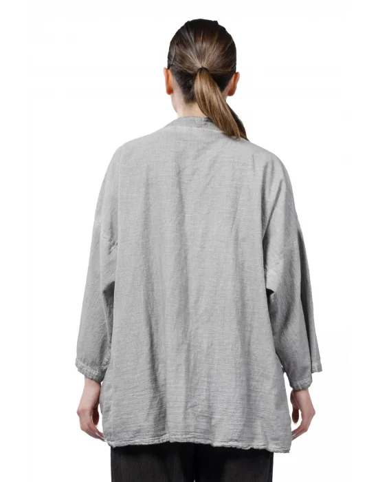 Gaia Grey Linen Kimono