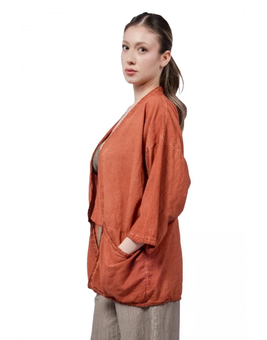 Gaia Terra Linen Kimono