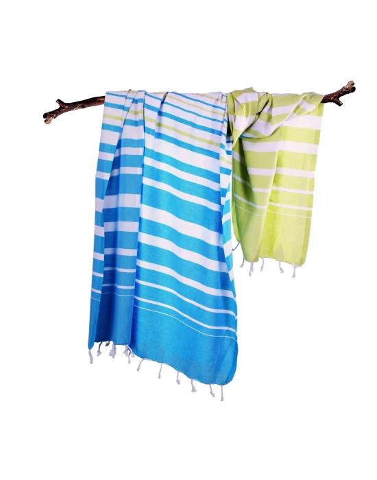 Kanesh Blue & Green Peshtemal