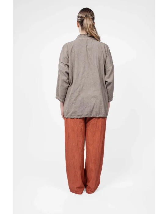 Atelier Chaputs Linen Green Kimono One-Size