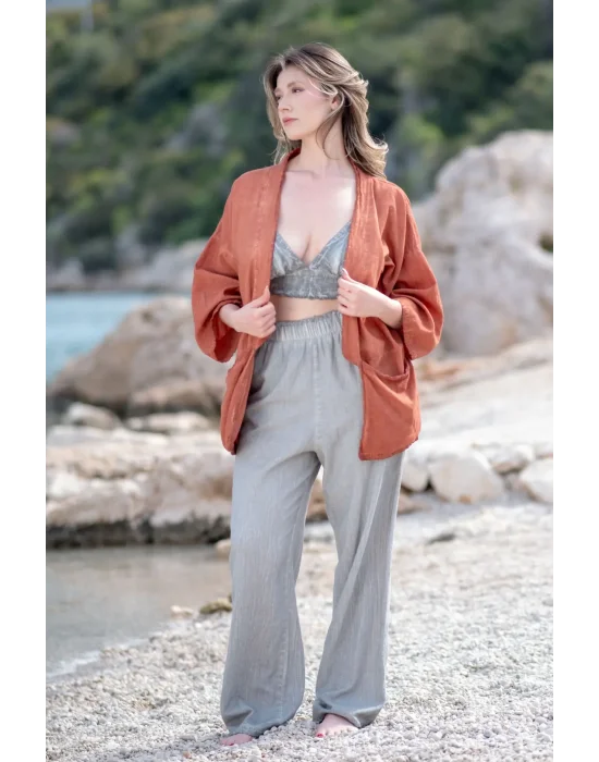 Ateiler Chaputs Linen Terra Kimono One-Size