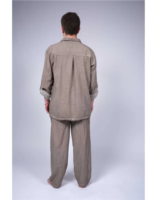 Atelier Chapeuts Linen Beige Trousers