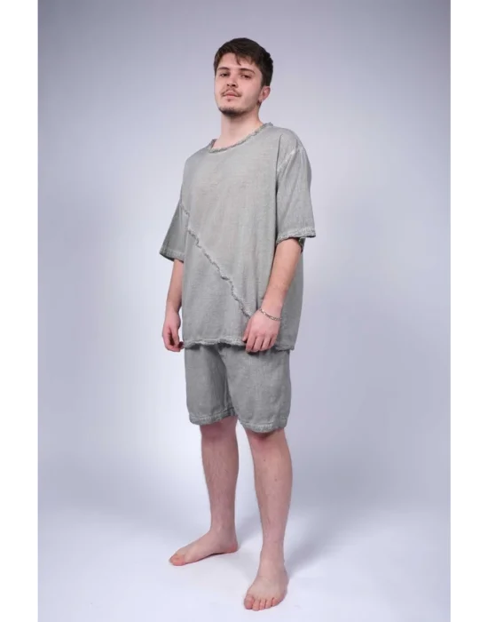 Atelier Chaputs Linen Gray Shorts