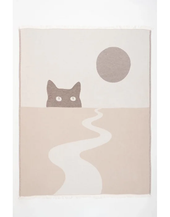 Luna Throw - Beige & Brown