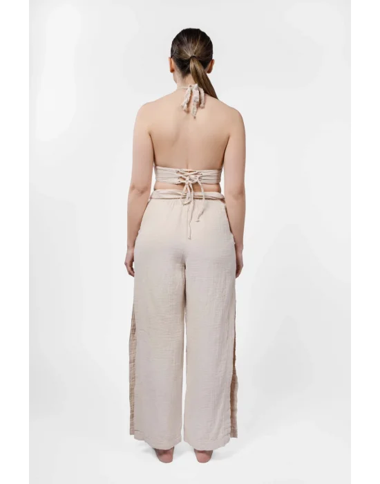 Atelier Chaputs Linen Luna Beige Bustier One-Size