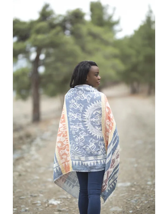 Melanella Navy Blue Peshtemal