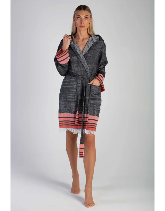 Melongena Black Bathrobe
