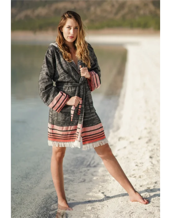 Melongena Black Bathrobe
