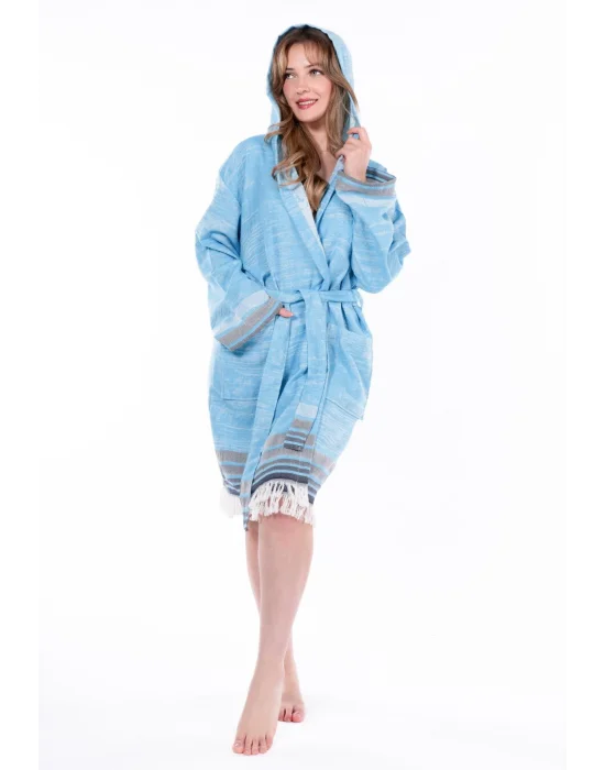 Melongena Tuquoise Bathrobe