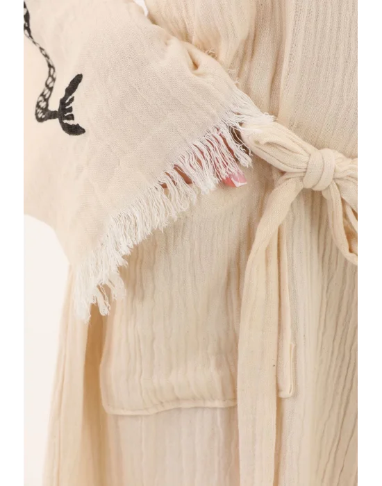 Mermaid Wooden Stamp Bathrobe