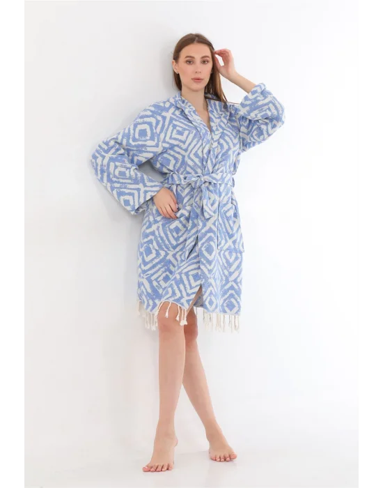 Misis Blue Bathrobe