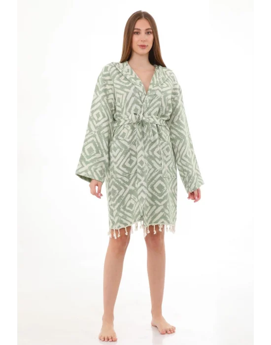 Misis Khaki Green Bathrobe