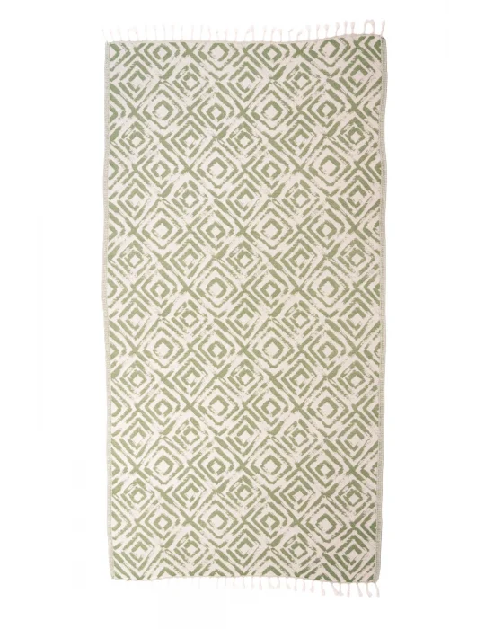 Misis Khaki Green Peshtemal