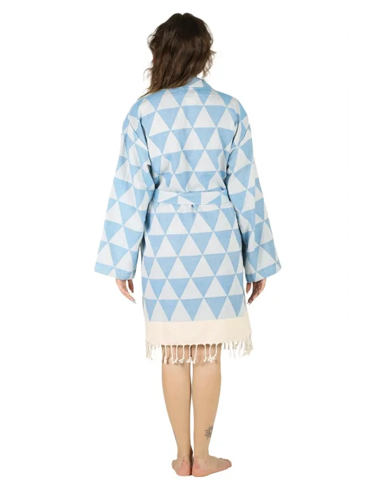 Niobe Turquoise Bathrobe