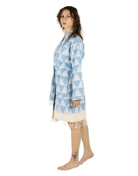 Niobe Turquoise Bathrobe