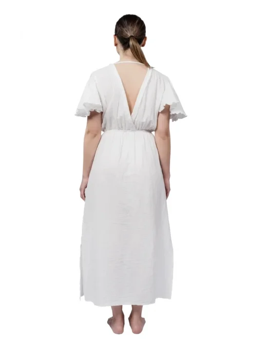 Niva White Muslin Dress