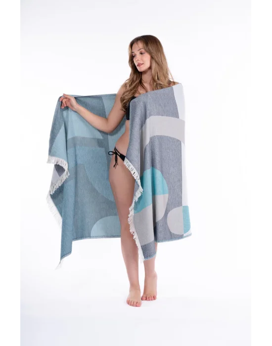 Pergamon Mavi Peshtemal