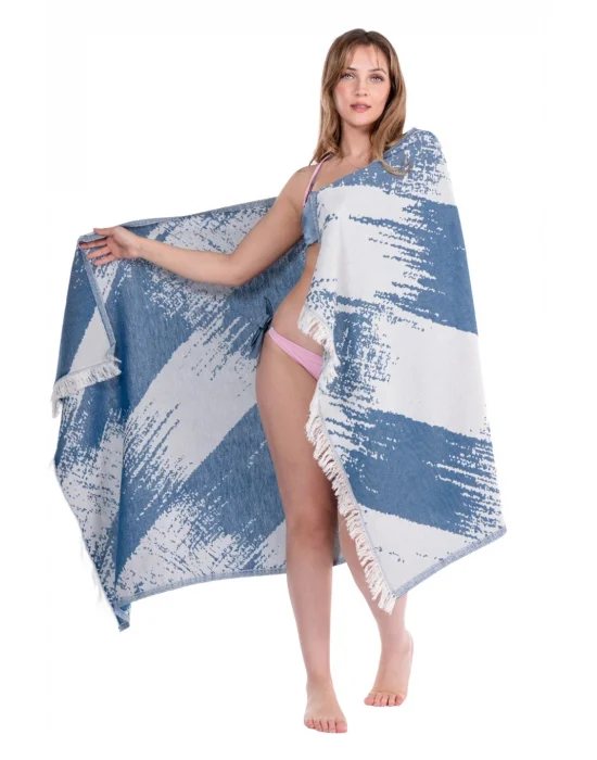 Perge Navy Blue Peshtemal