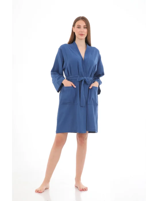 Polly Denim Blue Bathrobe