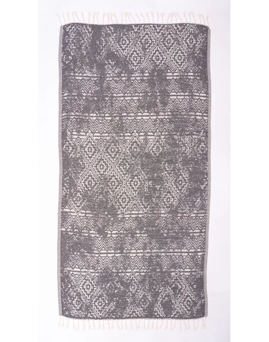Priene Black Peshtemal