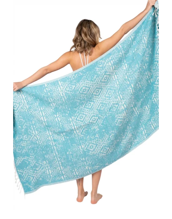 Priene Turquoise Peshtemal