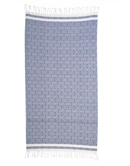 Pupa Navy Blue & White Peshtemal