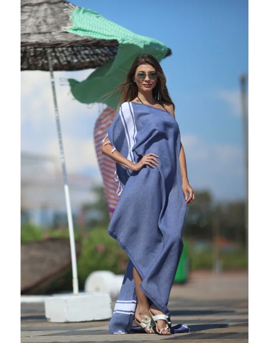 Sagalassos Navy Blue Peshtemal