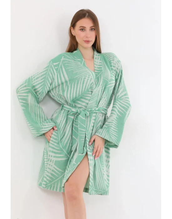 Smyrna Green Bathrobe (Sustainable Cotton)