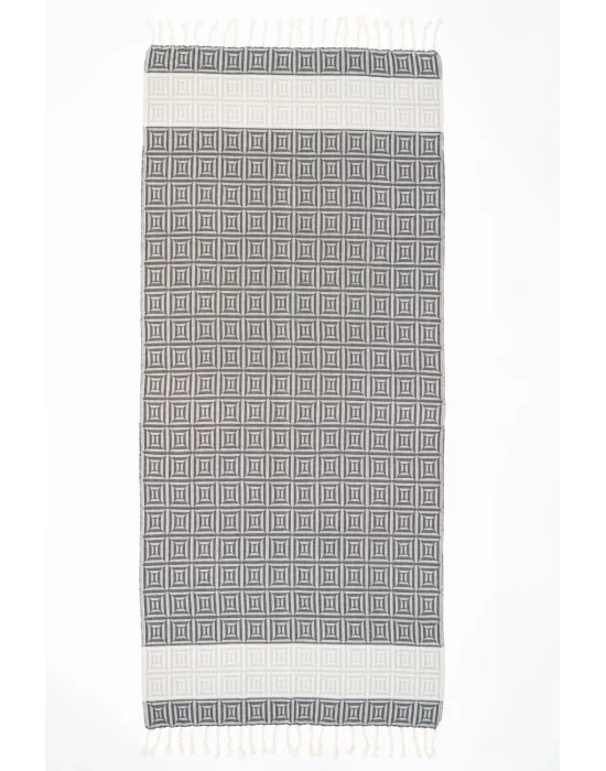 Square Black Peshtemal