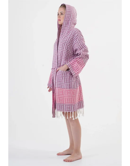 Square Pink Bathrobe