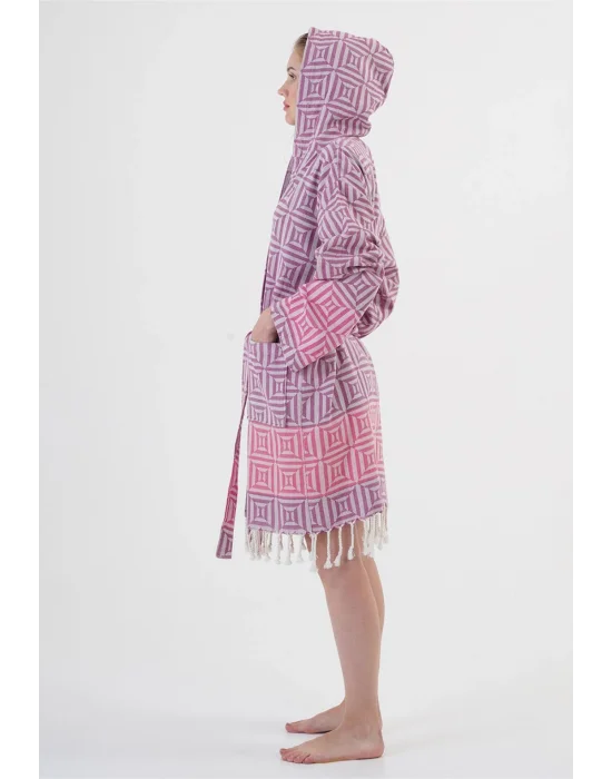 Square Pink Bathrobe