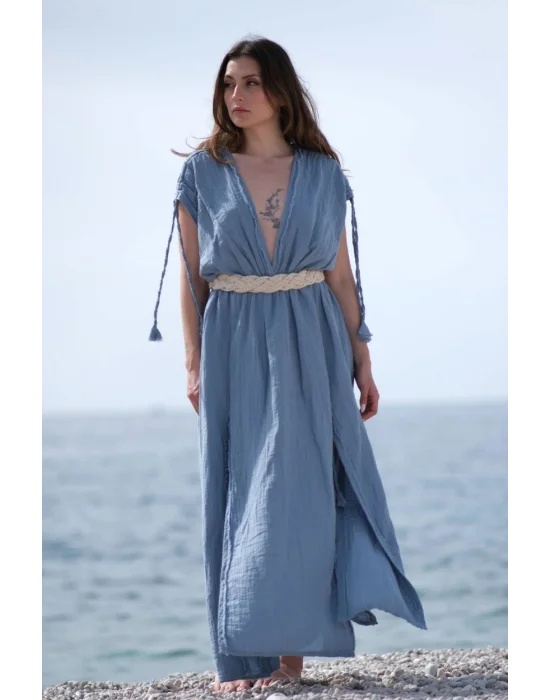 Stella Blue Muslin Dress