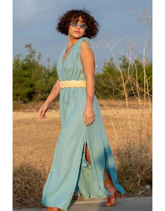 Stella Sky Blue Muslin Dress