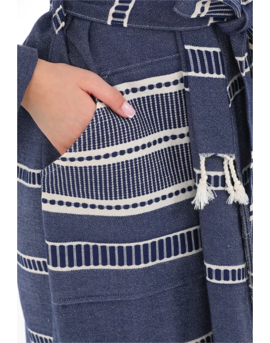 Sundia Navy Blue Bathrobe