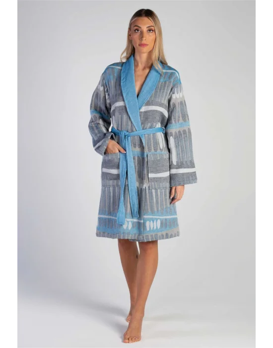 Tibia Blue Bathrobe