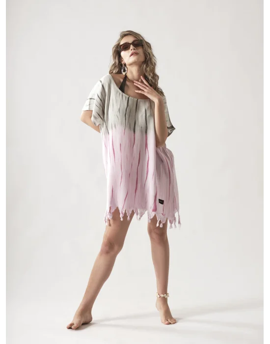 Abito rosa tie-dye
