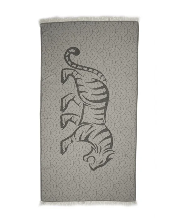 Tiger Black Peshtemal (Sustainable Cotton)