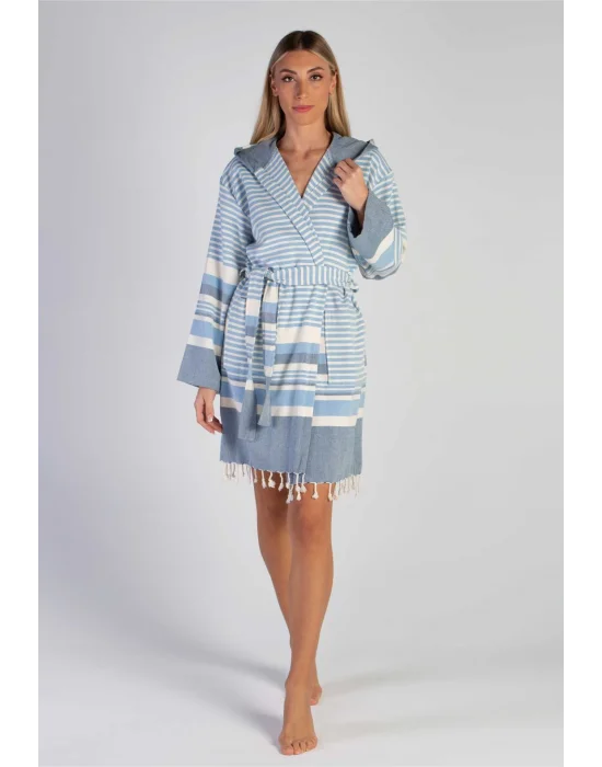Torelia Blue Bathrobe