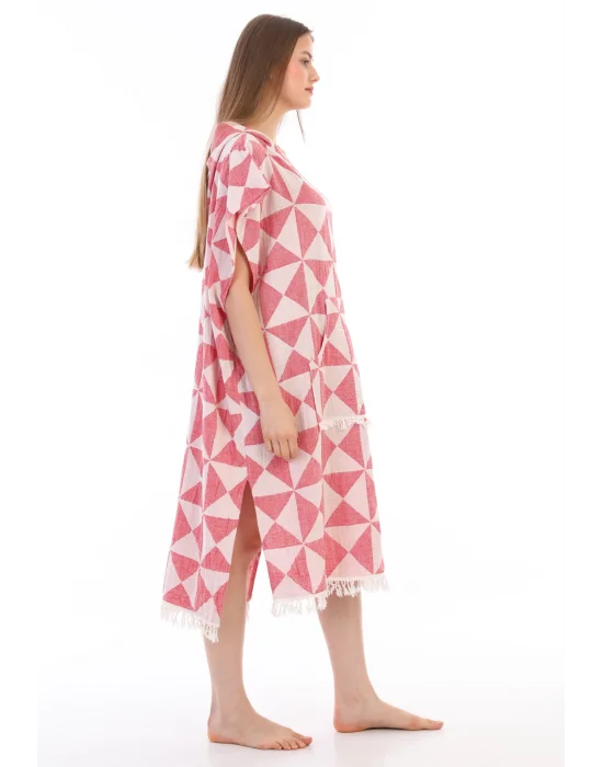 Tria Red Surf Poncho
